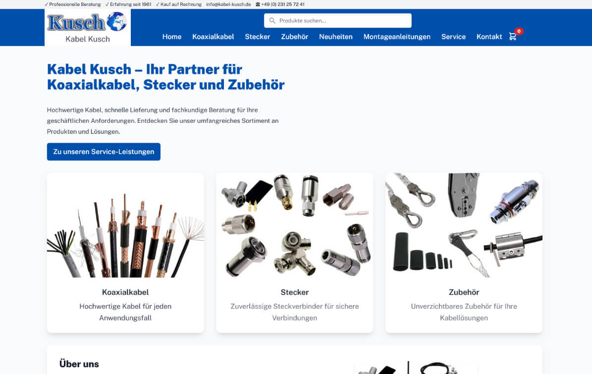 kabel-kusch.de Online-Shop