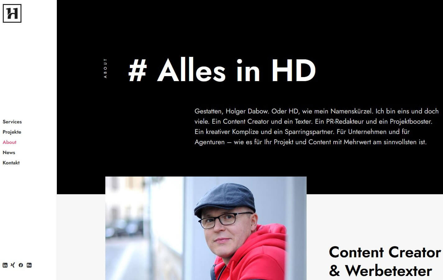 WordPress-Internetseite hd-content.de