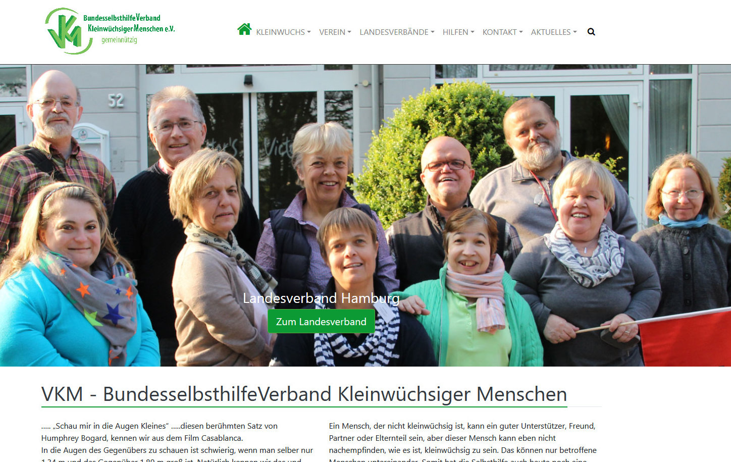 Homepage Kleinwuchs.de